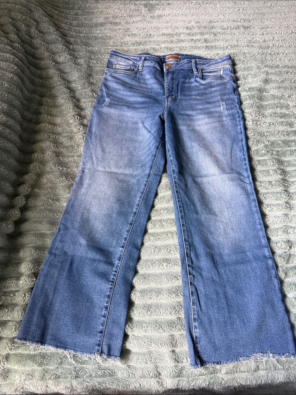 Kut from the Kloth Blue Wide Leg Flare Jeans